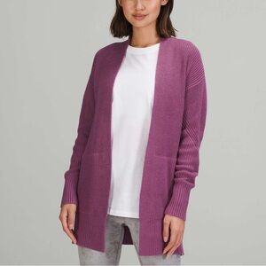 Lululemon Cashlu women’s open front knit sweater wrap cardigan - XS/S